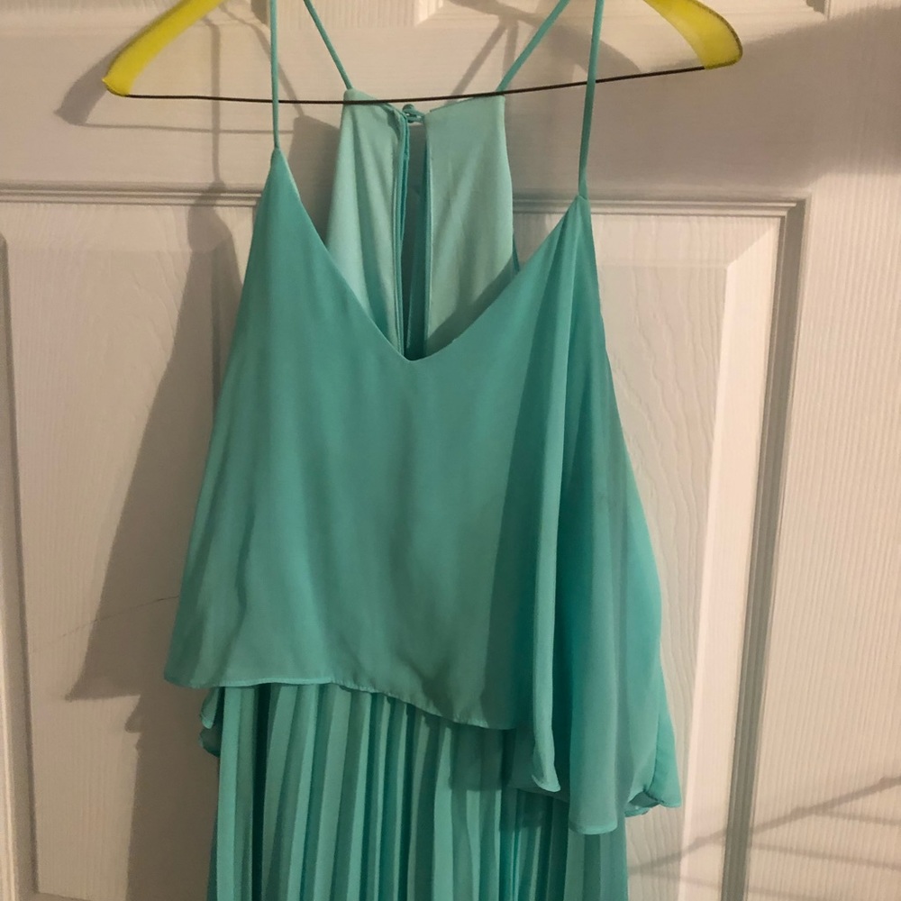 B. Darlin Mint Green Gown Size 12 - Picture 3 of 6